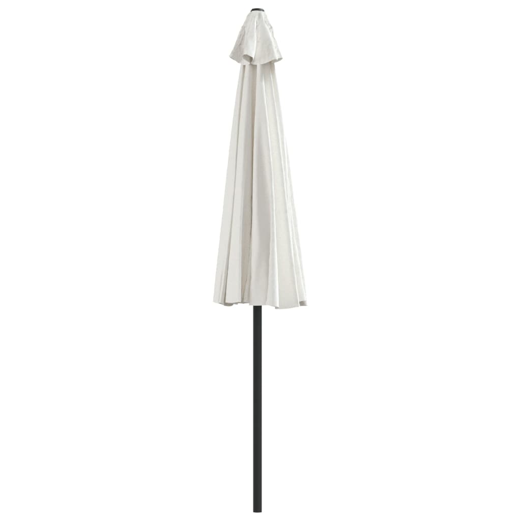 Balkonparasol half met aluminium paal 270x144 cm zandkleurig - AllerleiShop