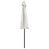 Balkonparasol half met aluminium paal 270x144 cm zandkleurig - AllerleiShop