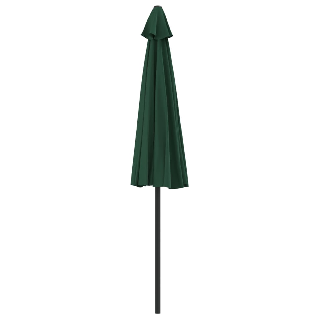 Balkonparasol half met aluminium paal 270x144 cm groen - AllerleiShop