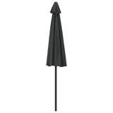 Balkonparasol half met aluminium paal 270x144 cm antraciet - AllerleiShop