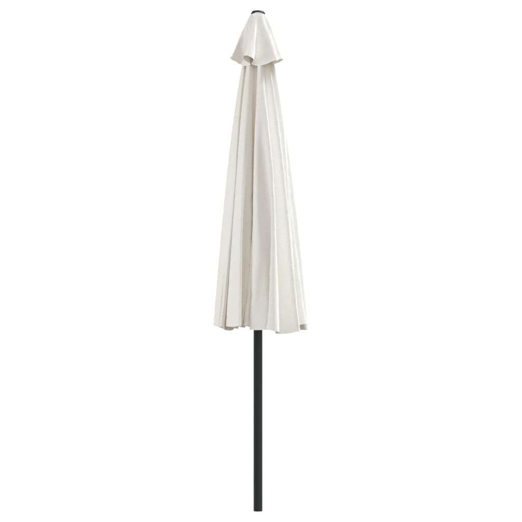 Balkonparasol half met aluminium paal 300x155 cm zandkleurig - AllerleiShop