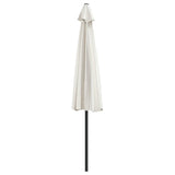 Balkonparasol half met aluminium paal 300x155 cm zandkleurig - AllerleiShop