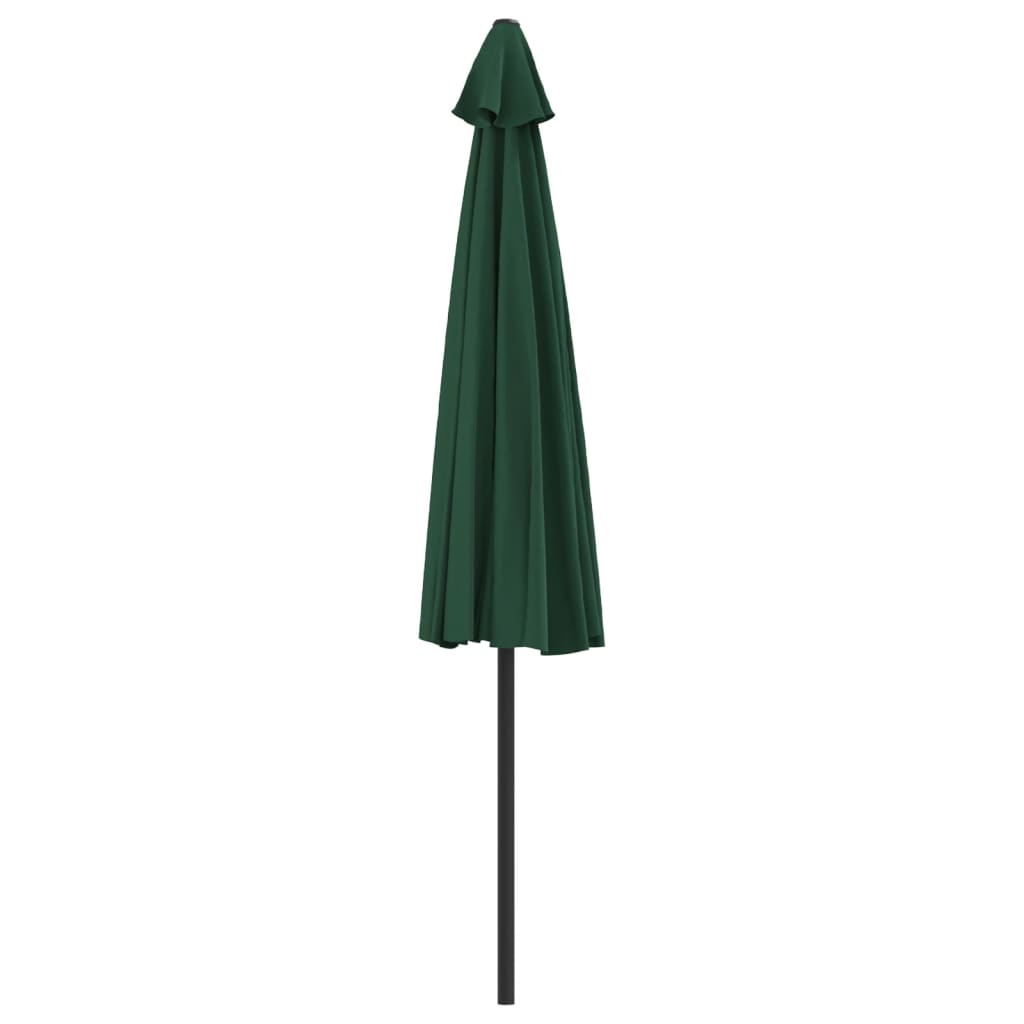 Balkonparasol half met aluminium paal 300x155 cm groen - AllerleiShop