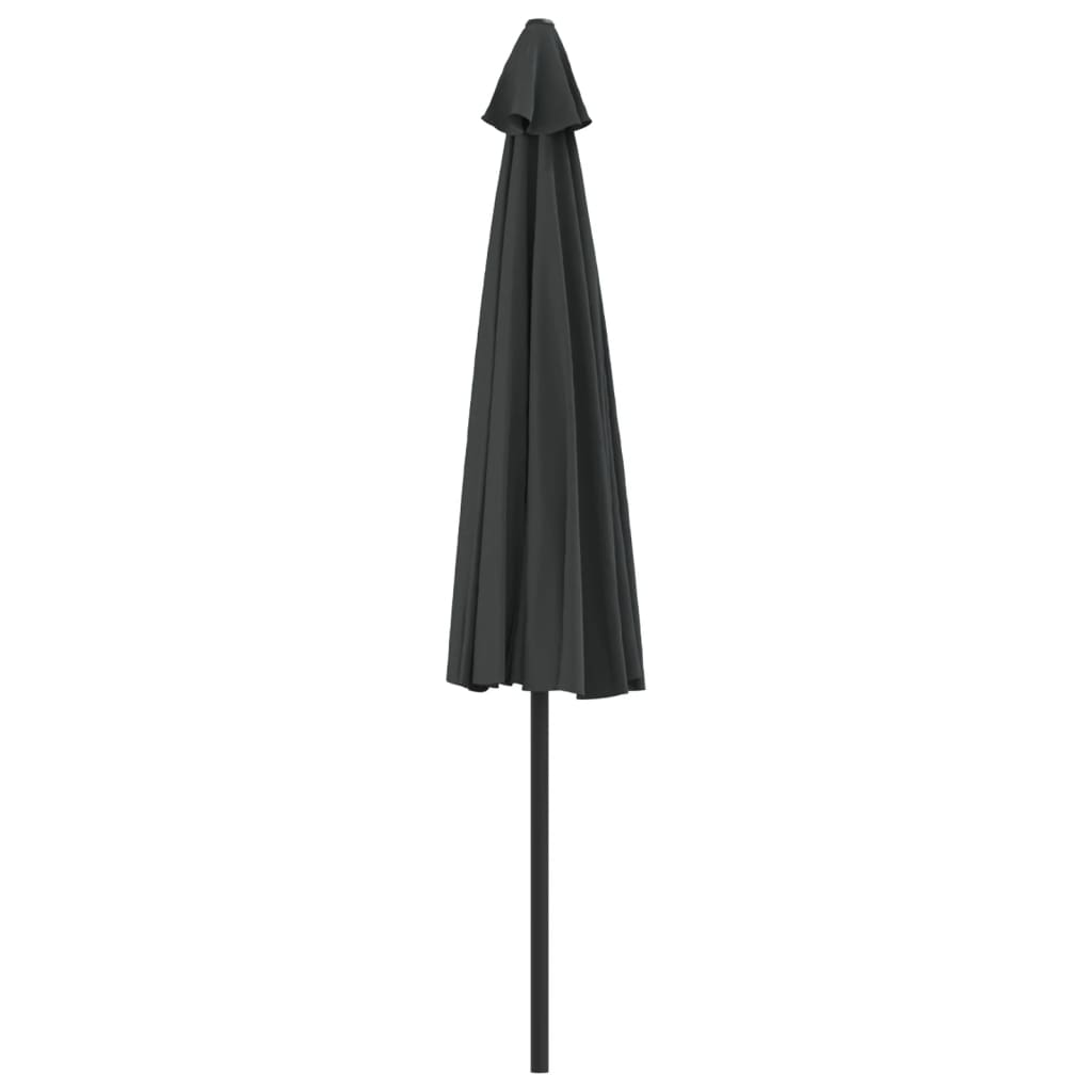 Balkonparasol half met aluminium paal 300x155 cm antraciet - AllerleiShop