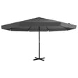 Parasol met aluminium paal 500 cm antraciet - AllerleiShop