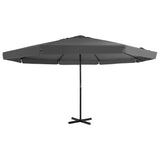 Parasol met aluminium paal 500 cm antraciet - AllerleiShop