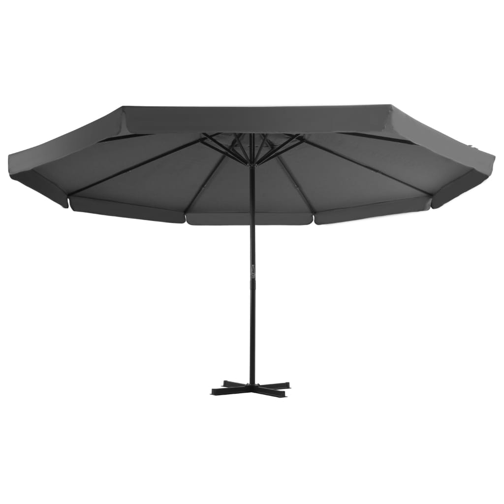 Parasol met aluminium paal 500 cm antraciet - AllerleiShop