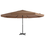 Parasol met aluminium paal 500 cm taupe - AllerleiShop