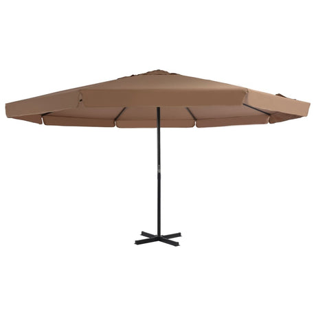 Parasol met aluminium paal 500 cm taupe - AllerleiShop