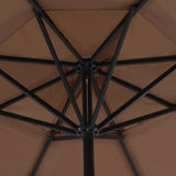 Parasol met aluminium paal 500 cm taupe - AllerleiShop