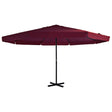 Parasol met aluminium paal 500 cm bordeauxrood - AllerleiShop