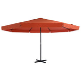 Parasol met aluminium paal 500 cm terracottakleurig - AllerleiShop