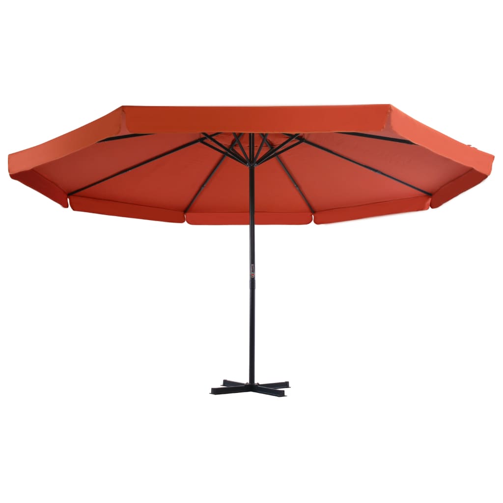 Parasol met aluminium paal 500 cm terracottakleurig - AllerleiShop