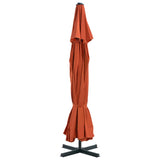 Parasol met aluminium paal 500 cm terracottakleurig - AllerleiShop