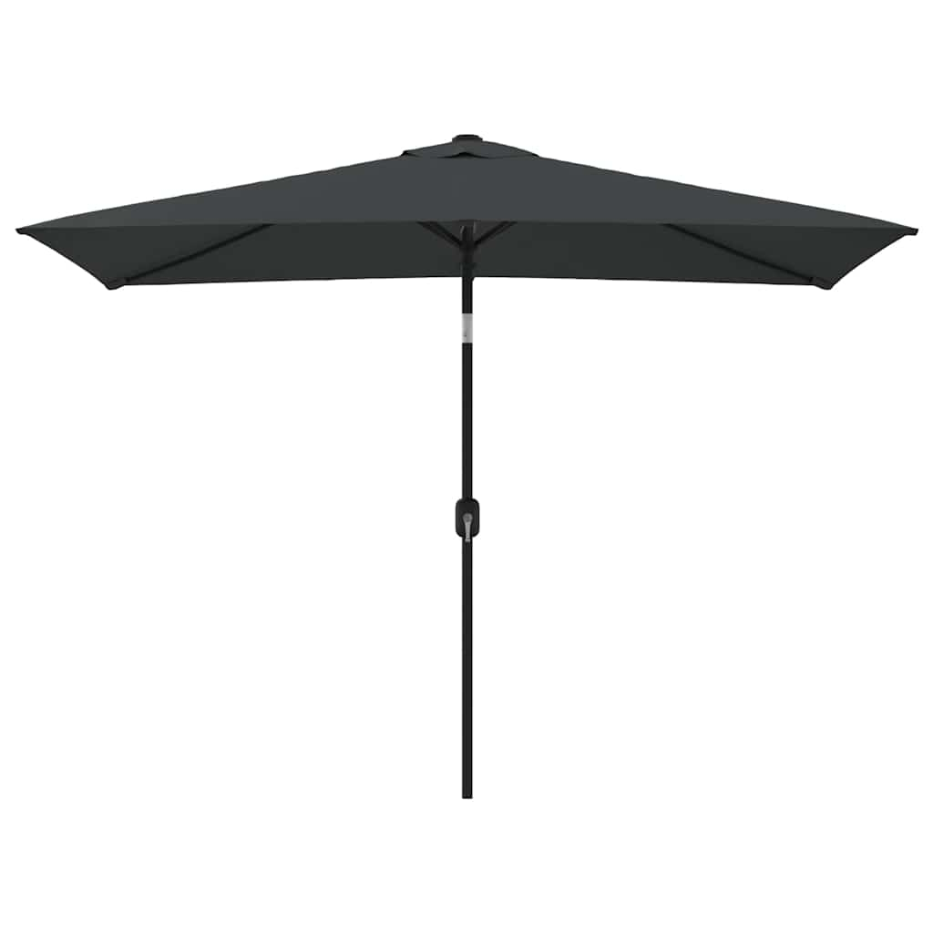 Parasol met metalen paal 300x200 cm antraciet