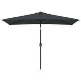 Parasol met metalen paal 300x200 cm antraciet