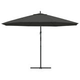 Zweefparasol met aluminium paal 350 cm antracietkleurig - AllerleiShop