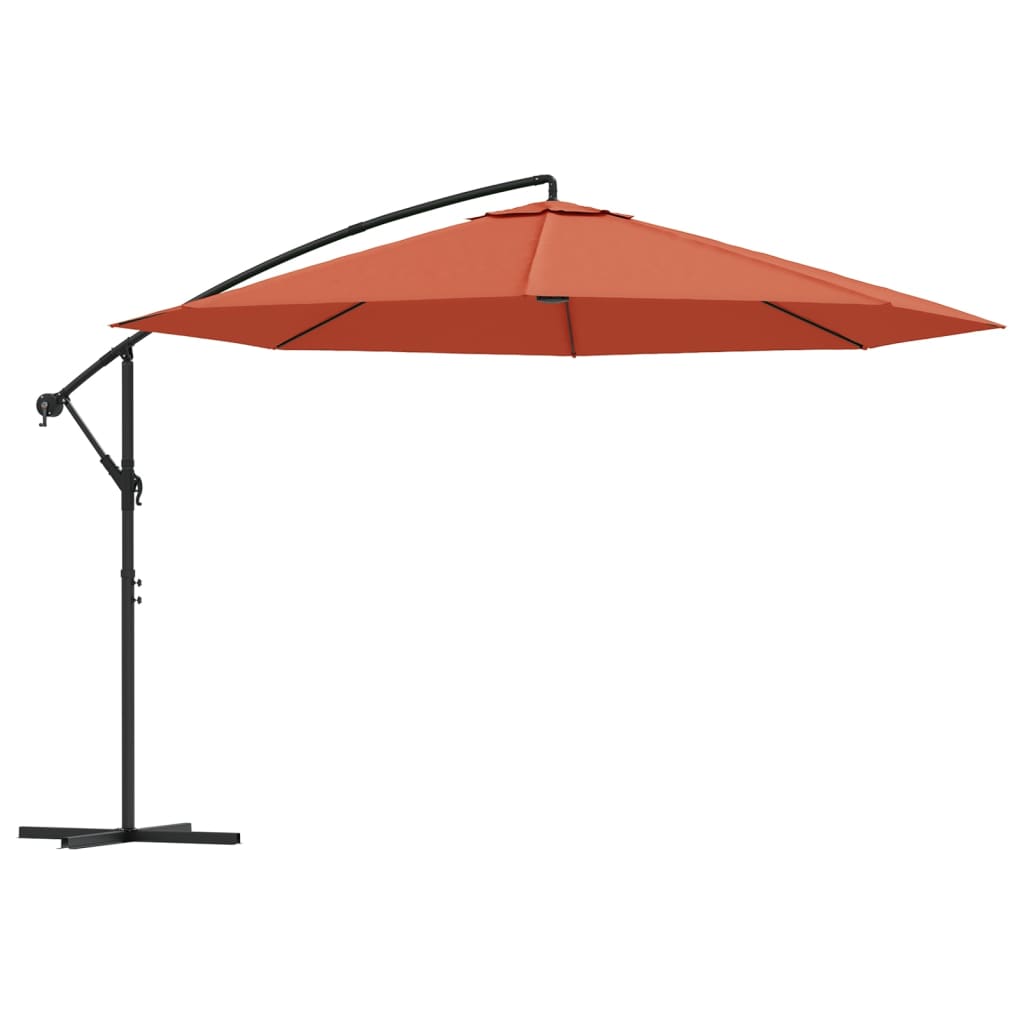 Zweefparasol met aluminium paal 350 cm terracottakleurig - AllerleiShop