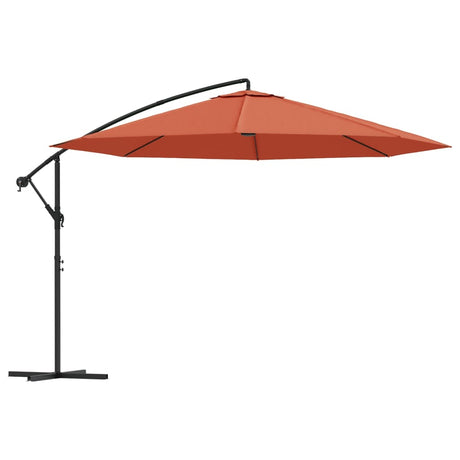 Zweefparasol met aluminium paal 350 cm terracottakleurig - AllerleiShop