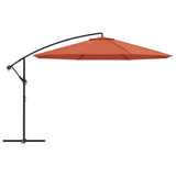 Zweefparasol met aluminium paal 350 cm terracottakleurig - AllerleiShop