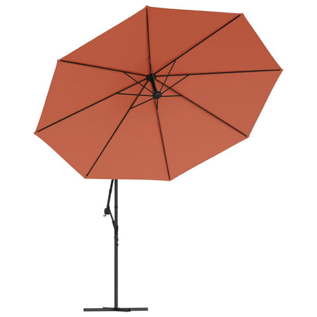 Zweefparasol met aluminium paal 350 cm terracottakleurig - AllerleiShop