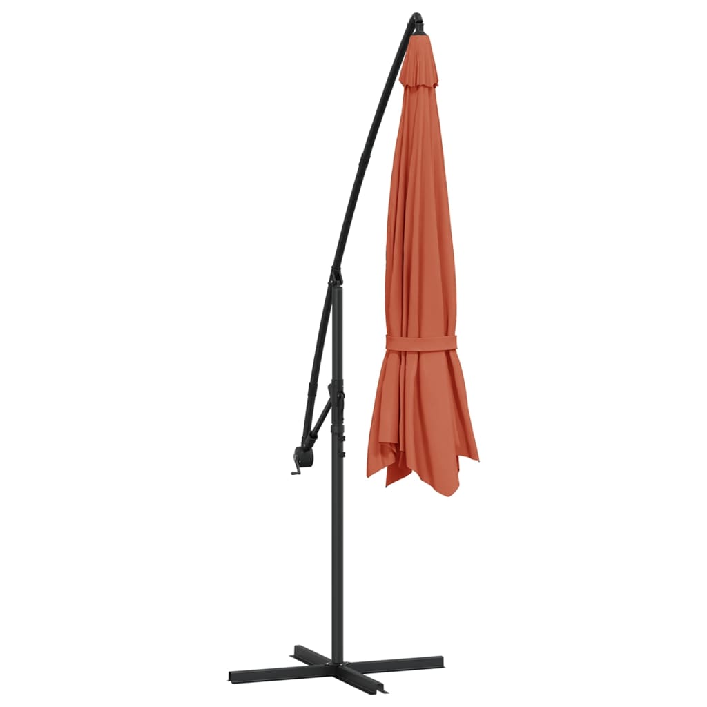 Zweefparasol met aluminium paal 350 cm terracottakleurig - AllerleiShop