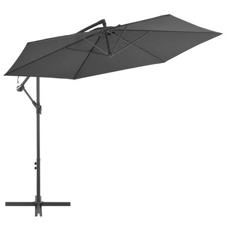 Zweefparasol met aluminium paal 300 cm antracietkleurig - AllerleiShop