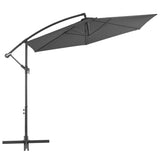 Zweefparasol met aluminium paal 300 cm antracietkleurig - AllerleiShop