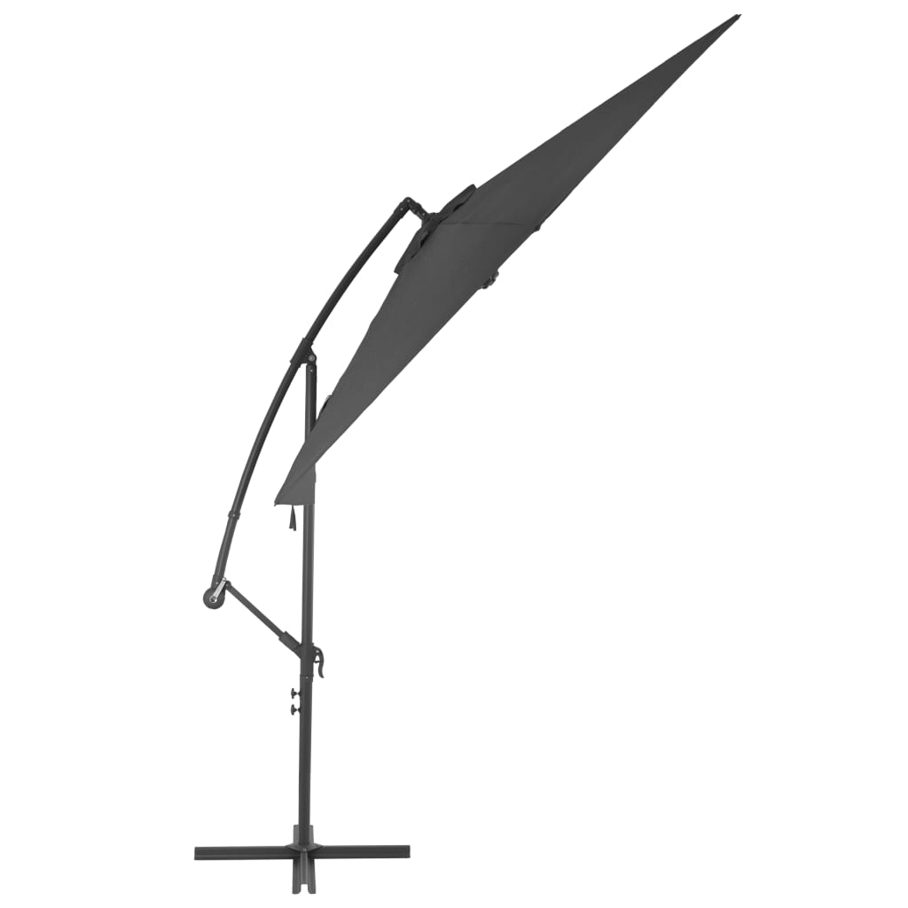 Zweefparasol met aluminium paal 300 cm antracietkleurig - AllerleiShop