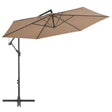 Zweefparasol met aluminium paal 300 cm taupe - AllerleiShop