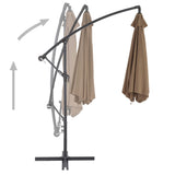 Zweefparasol met aluminium paal 300 cm taupe - AllerleiShop