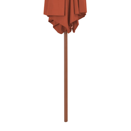 Parasol met houten paal 270 cm terracotta - AllerleiShop