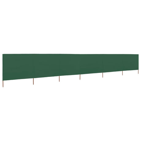 Windscherm 6-panelen 800x80 cm stof groen - AllerleiShop