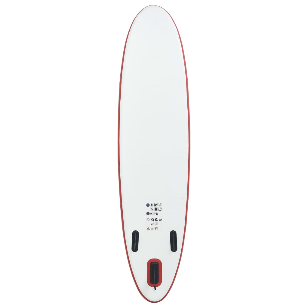 Stand-up paddleboard opblaasbaar rood en wit - AllerleiShop