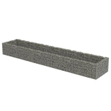 Gabion plantenbak verhoogd 450x90x50 cm gegalvaniseerd staal