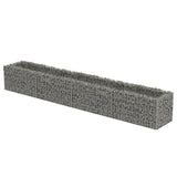 Gabion plantenbak verhoogd 360x50x50 cm gegalvaniseerd staal