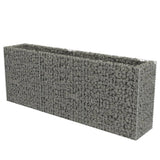 Gabion plantenbak verhoogd 270x50x100 cm gegalvaniseerd staal