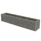 Gabion plantenbak verhoogd 270x50x50 cm gegalvaniseerd staal