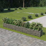 Gabion plantenbak verhoogd 450x50x50 cm gegalvaniseerd staal