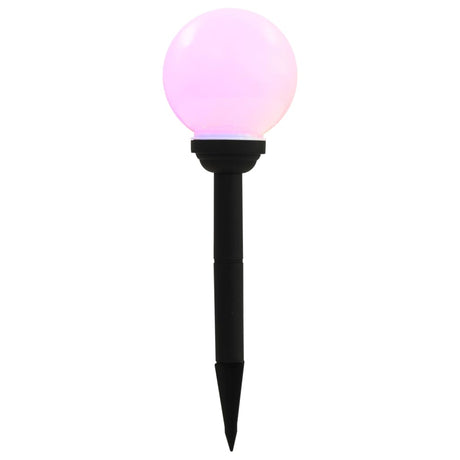 LED-solarlampen rond 15 cm RGB 4 st - AllerleiShop