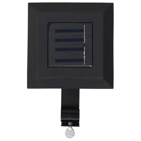 LED-solarlampen vierkant 12 cm zwart 6 st - AllerleiShop