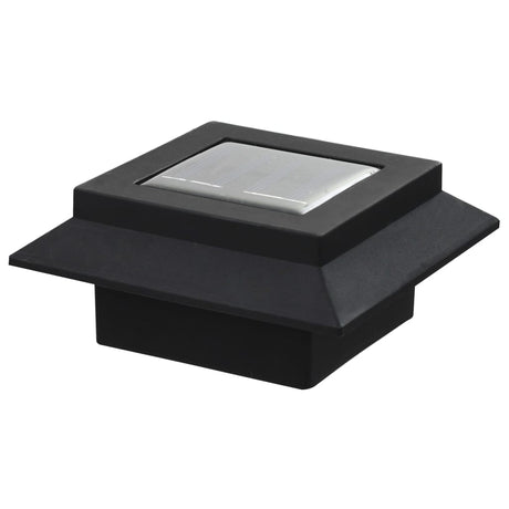 LED-solarlampen vierkant 12 cm zwart 6 st - AllerleiShop