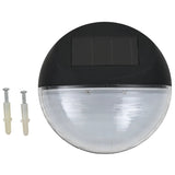 LED-wandlampen solar rond zwart 12 st - AllerleiShop