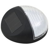 LED-wandlampen solar rond zwart 12 st - AllerleiShop