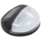 LED-wandlampen solar rond zwart 12 st - AllerleiShop