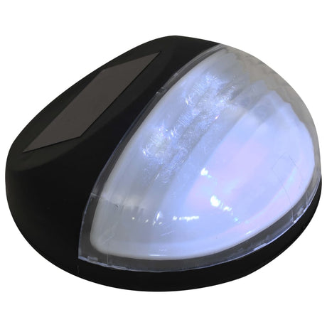 LED-wandlampen solar rond zwart 12 st - AllerleiShop