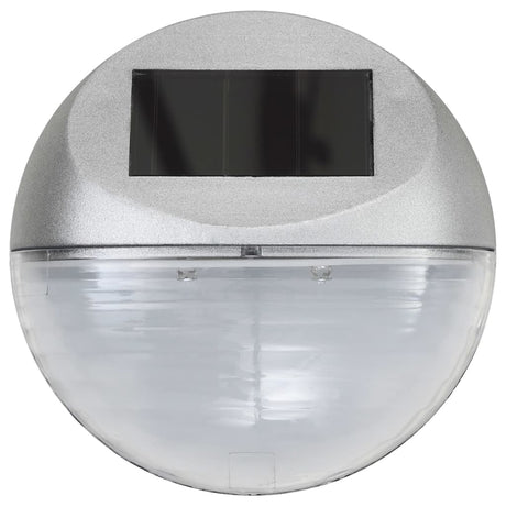 LED-wandlampen solar rond zilver 12 st - AllerleiShop