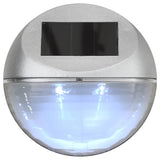 LED-wandlampen solar rond zilver 12 st - AllerleiShop