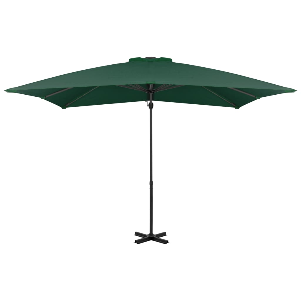 Zweefparasol met aluminium paal 250x250 cm groen - AllerleiShop