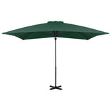 Zweefparasol met aluminium paal 250x250 cm groen - AllerleiShop